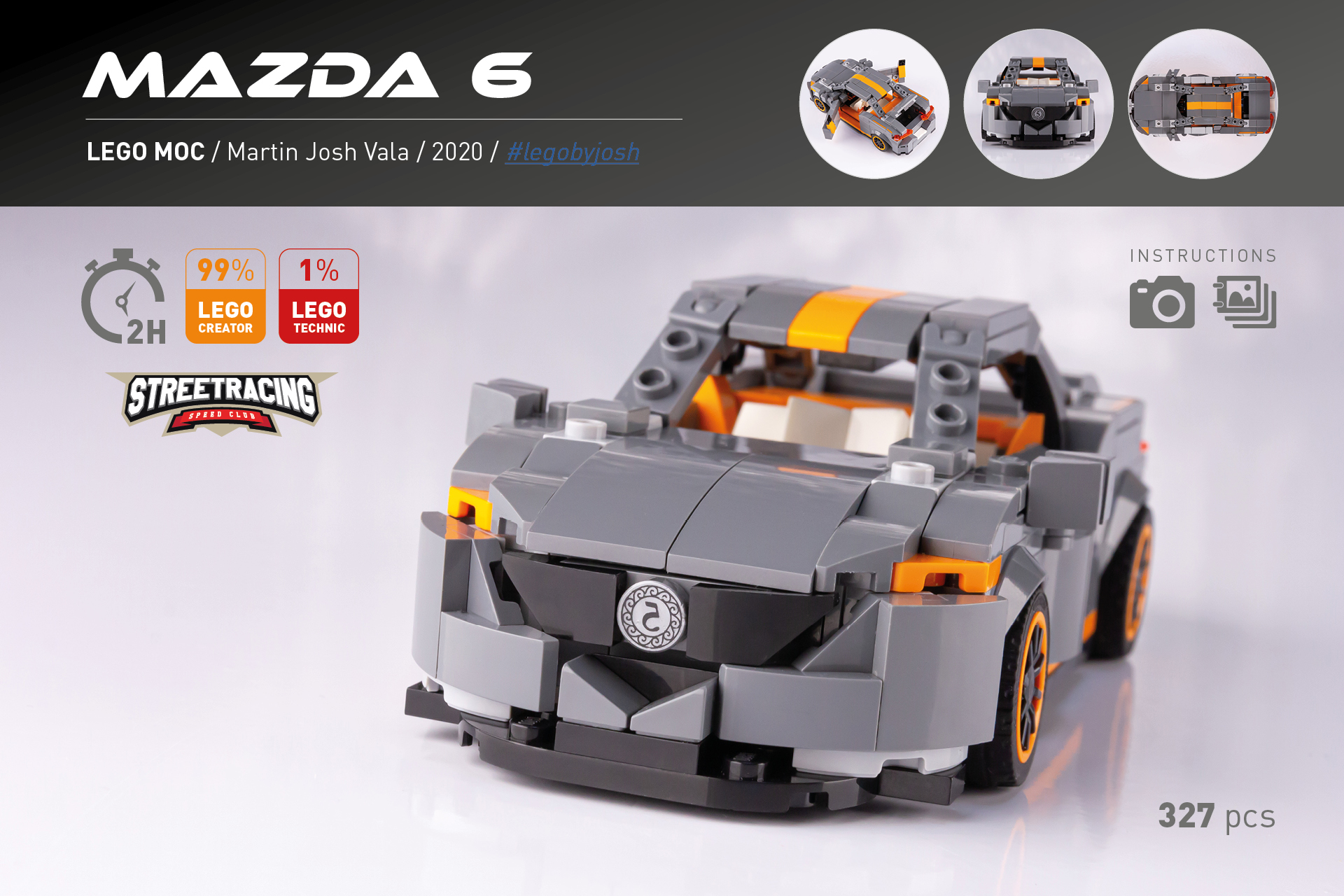 Lego MOC Mazda 6 Instructions by Martin Josh Vala